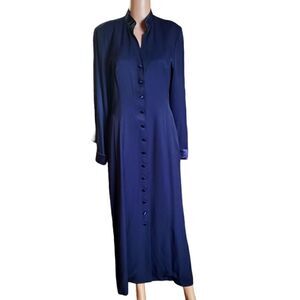 JULIAN TAYLOR Vintage Button Down Midi Dress SMALL